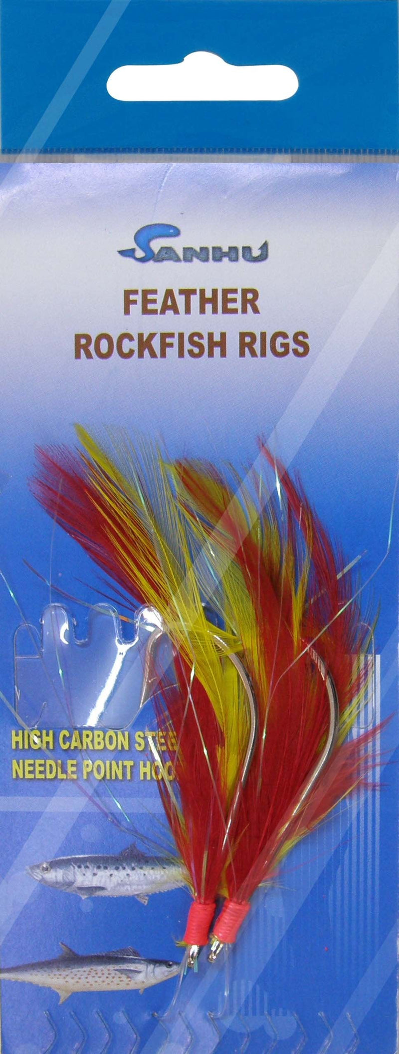 Sanhu Rock Cod Feather Rigs 4/0 Red/Yellow-10 Packs - Item 518 - BeesActive Australia
