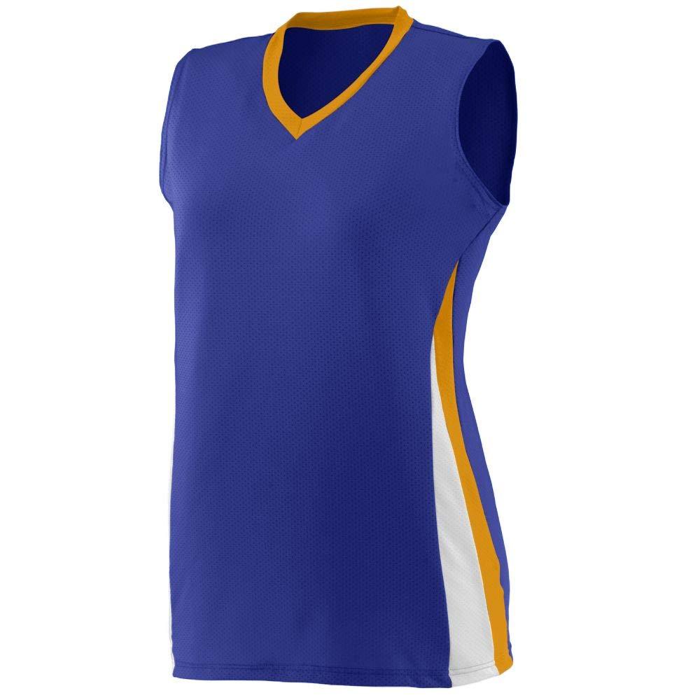 [AUSTRALIA] - Augusta Sportswear Girls' 1356 Large Purple/Gold/White 