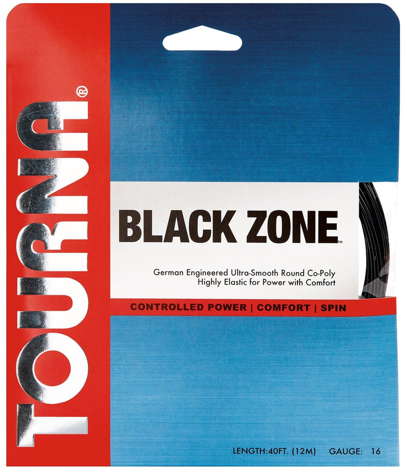 Tourna Black Zone Polyester Tennis String 16g Set - BeesActive Australia