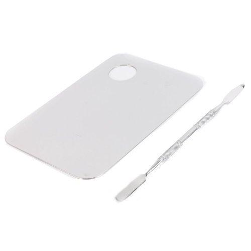 Vip Beauty Shop Professional 316L Pro Stainless Steel Cosmetic Makeup Palette Spatula Design Tool (148x100MM) - BeesActive Australia