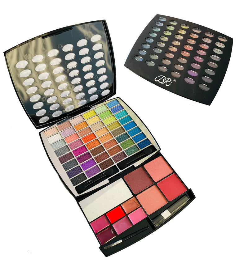 BR Beauty Revolution Glamour Girl Makeup Kit 43 Eyeshadow / 9 Blush / 6 Lip Gloss - BeesActive Australia