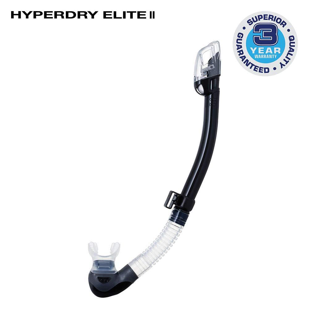 [AUSTRALIA] - TUSA SP-0101 Hyperdry Elite II Scuba Diving Snorkel Black 