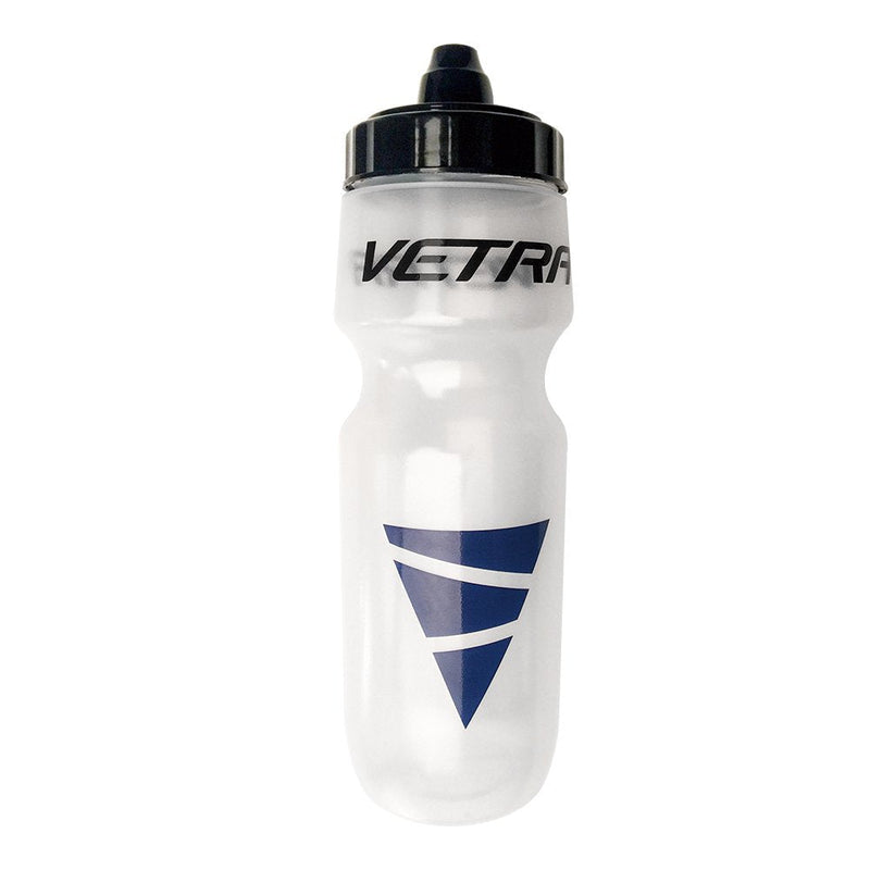 Vetra Sports Squeeze Water Bottle Leakproof Valve Hydration 22 oz Clear/Black/Blue Running Cycling Bike Soccer Football NEW - BeesActive Australia