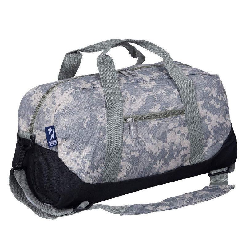 Wildkin Kids Overnighter Duffel Bags for Boys & Girls, Measures 18 x 9 x 9 Inches Duffel Bag for Kids, Carry-On Size & Ideal for School Practice or Overnight Travel, BPA-free (Digital Camo) Digital Camo - BeesActive Australia