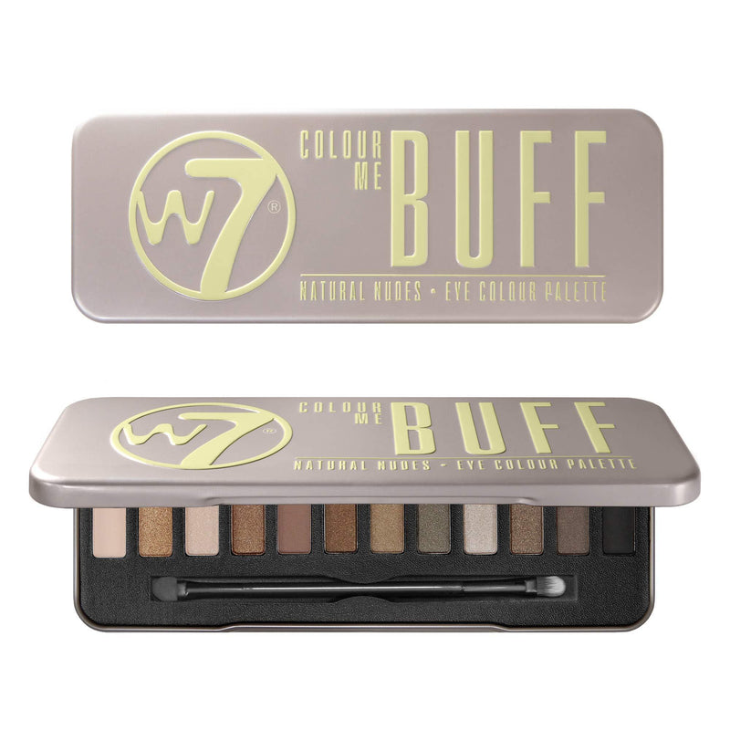 W7 | Color Me Buff Eyeshadow Makeup Palette | Tones: Creamy Mattes & Shimmer Metallics | Colors: Neutral Nudes, Browns, Coppers and Smokes | Cruelty Free Eye Makeup For Women - BeesActive Australia