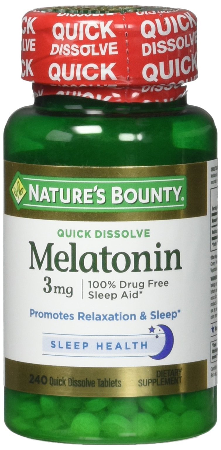 Natures Bounty Melatonin 3 Mg Quick Dissolve Tablets (Pack of 3) - BeesActive Australia