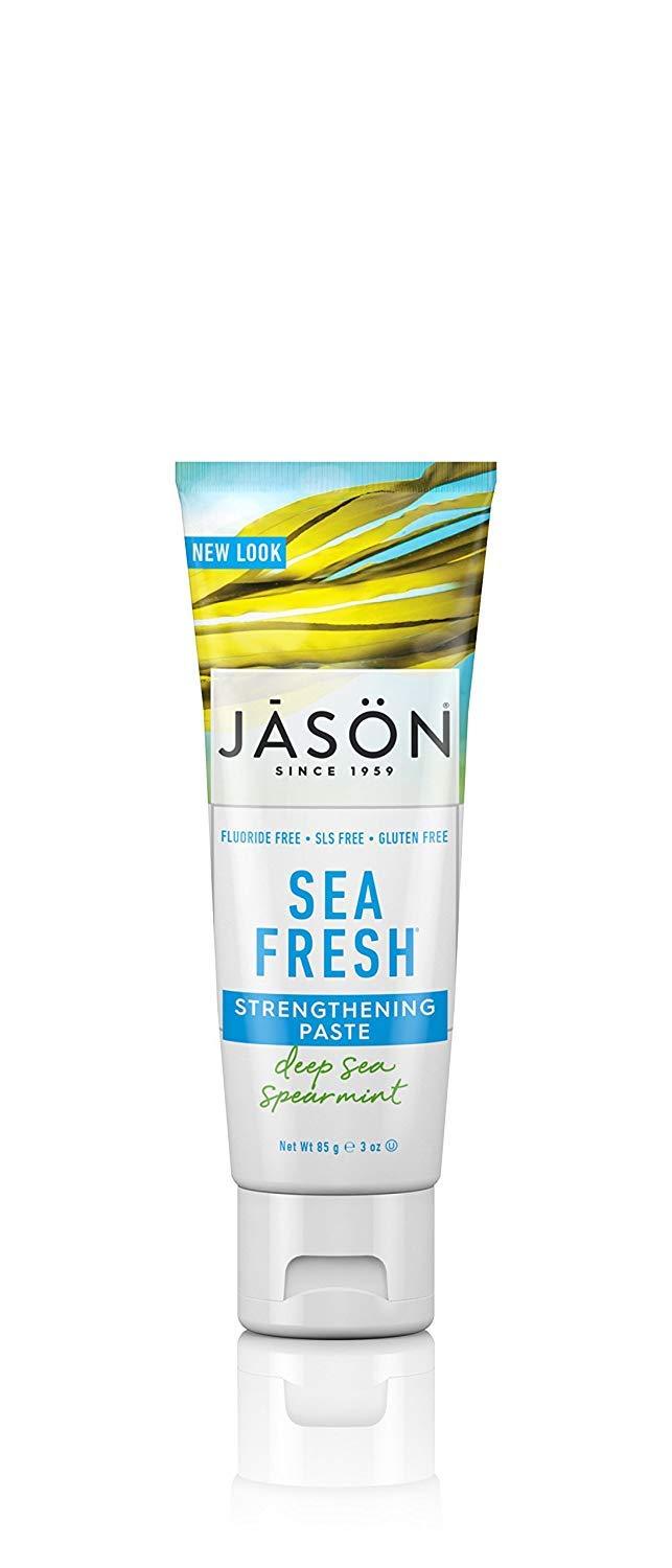 Jason Sea Fresh Strengthening Fluoride-Free Toothpaste, Deep Sea Spearmint, Travel Size, 3 Oz - BeesActive Australia