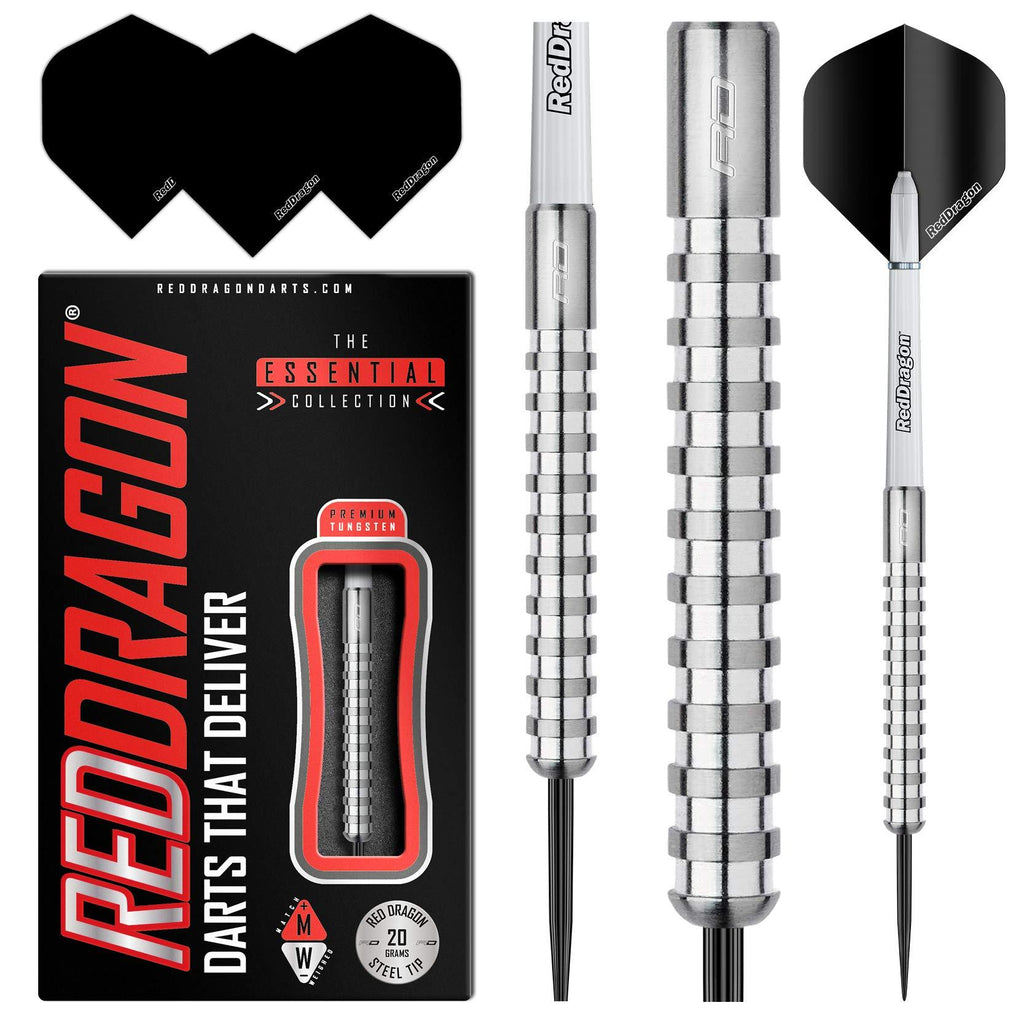 [AUSTRALIA] - Red Dragon Javelin: 20g, 22g, 24g Tungsten Darts Set with Flights and Stems 20.0 Grams 