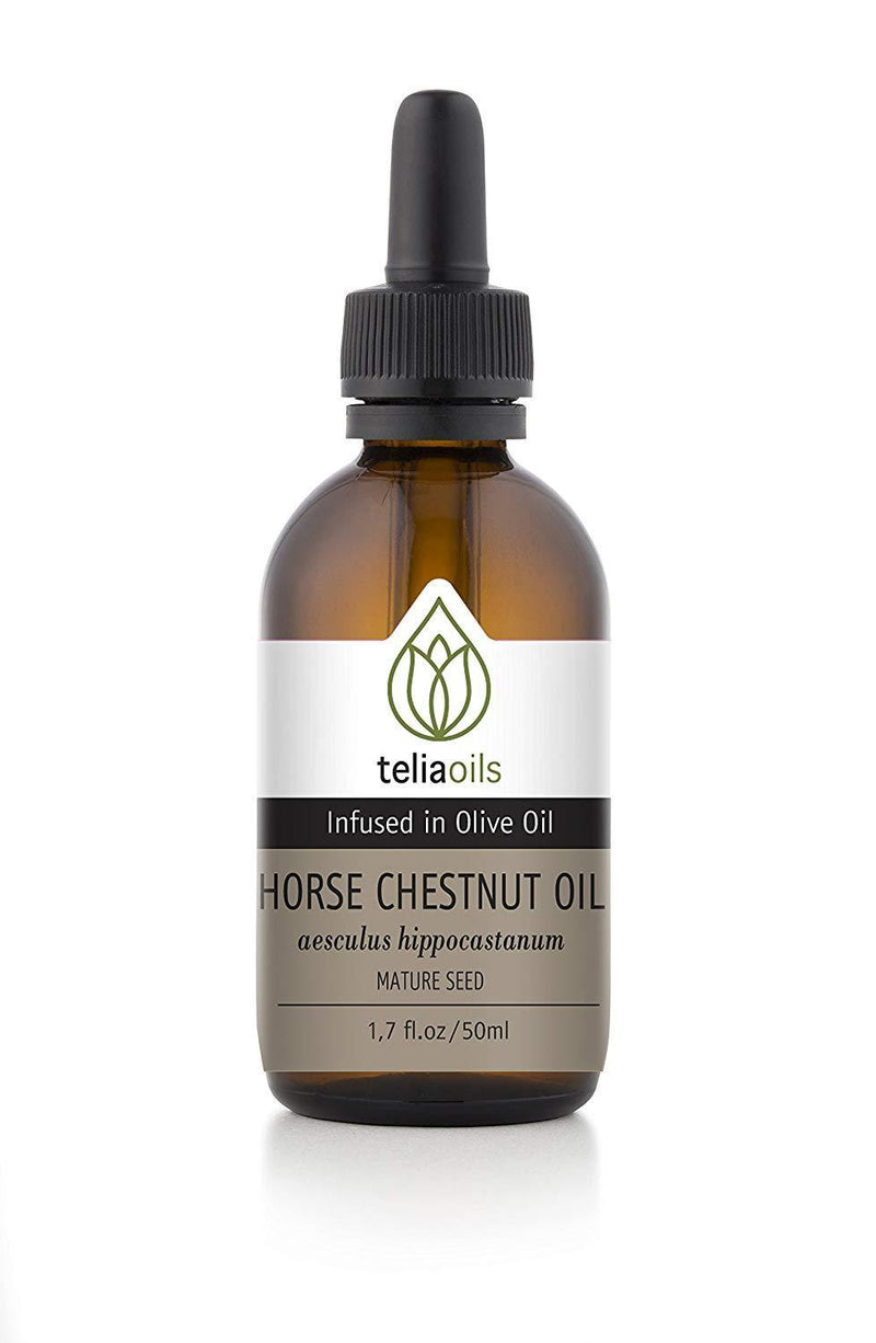 Horse Chestnut Infused Oil Extract (Macerated Oil), 1.7 Oz - 50 Ml/an Anti-inflammatory and Antioxidant Oil - Excellent for Varicose Veins - BeesActive Australia