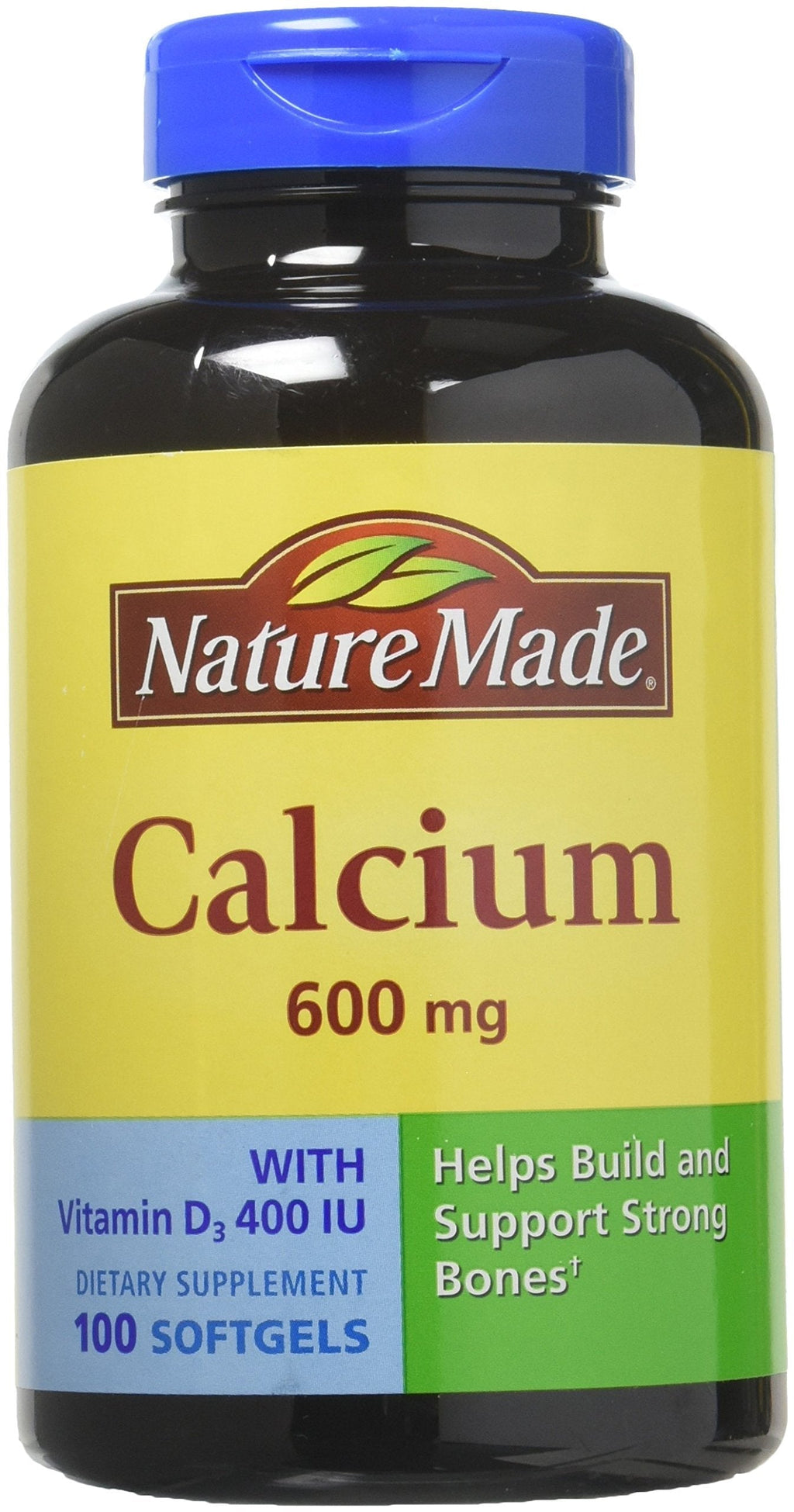 Nature Made Calcium 600 Mg with Vitamin D 100 Liquid Softgels (2 Pack) - BeesActive Australia