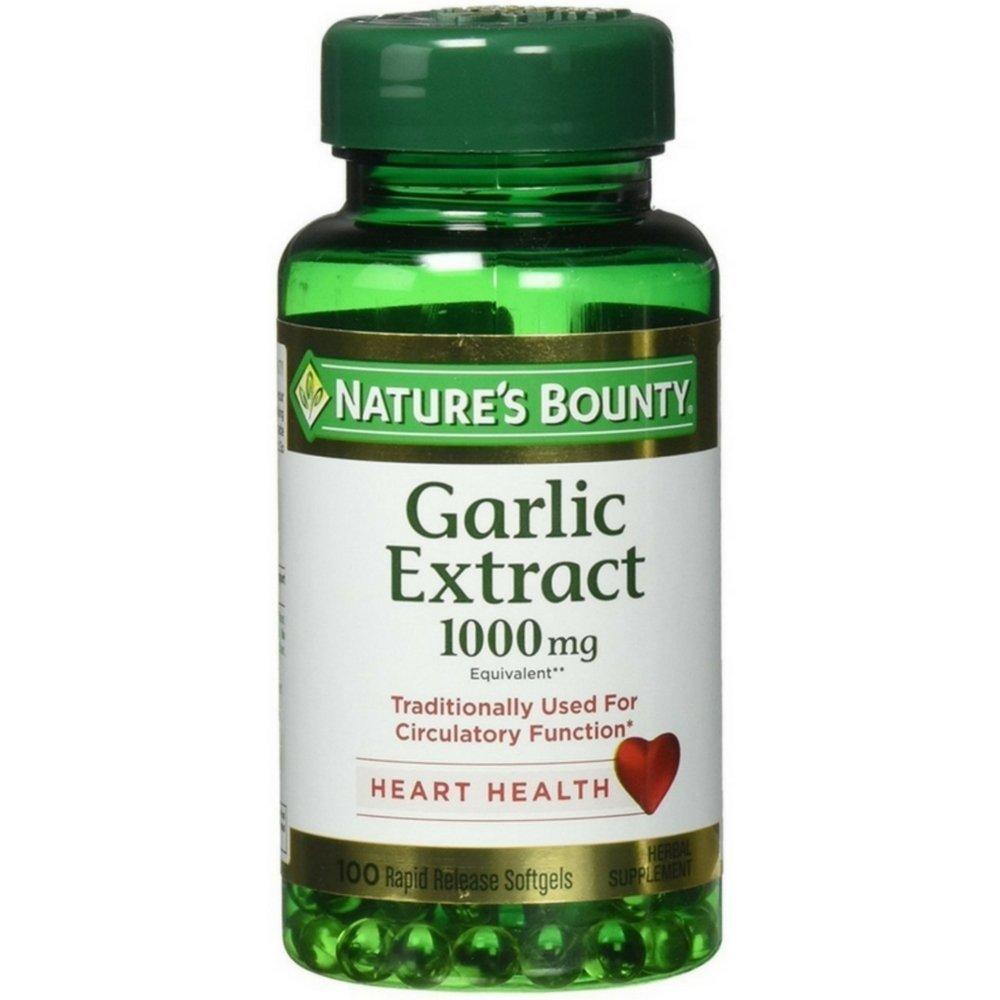 Nature's Bounty Garlic 1000 mg Rapid Release 100 Odorless Softgels - BeesActive Australia