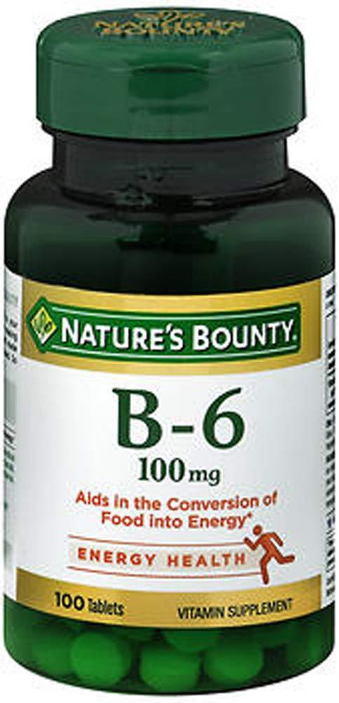 Nb Vit B6 100 Mg Size 100s Nature'S Bounty Vitamin B6 100mg Tablets 100 Count - BeesActive Australia