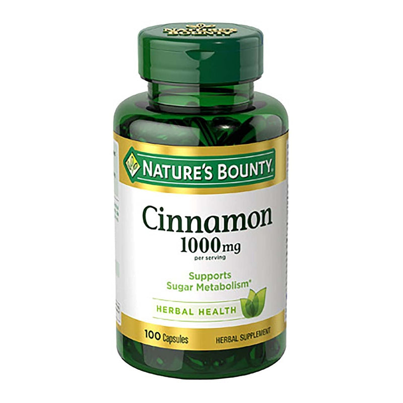 Nature's Bounty Cinnamon 1000 mg Capsules 100 ea ( Pack of 4) - BeesActive Australia