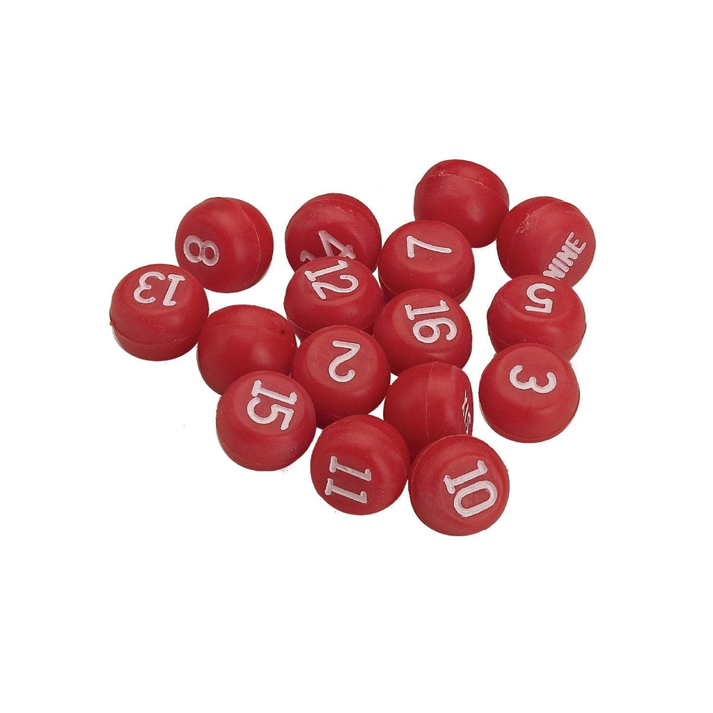 Pro Series 4923 Red Plastic Tally Balls for Bottle or Pill Pool, Black - BeesActive Australia