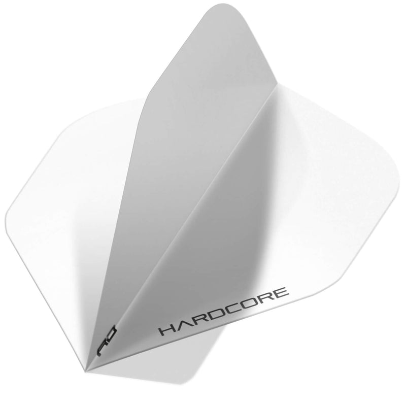 RED DRAGON Hardcore White Extra Thick Standard Dart Flights - 5 Sets Per Pack (15 Dart Flights in Total) - BeesActive Australia