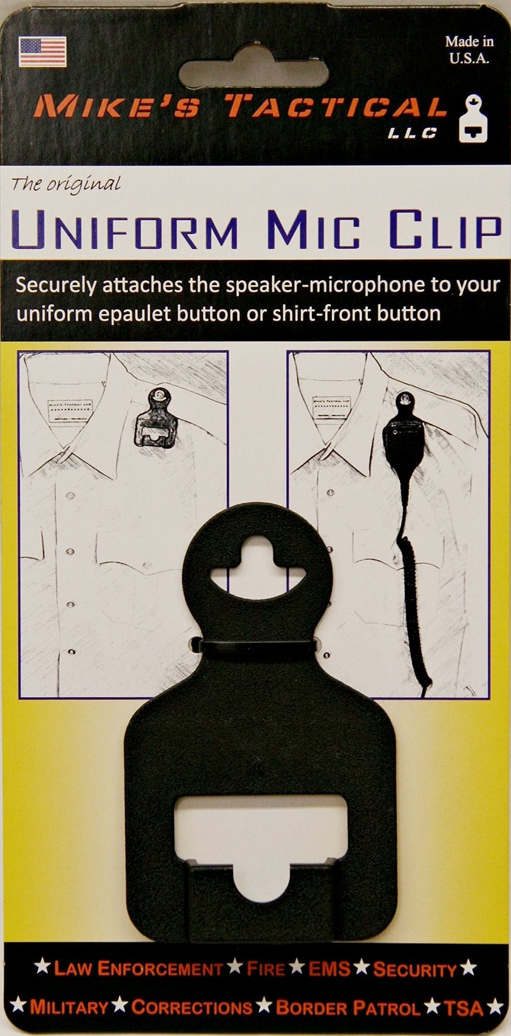[AUSTRALIA] - UNIFORM ACCESSORIES Uniform Mic Clip - Microphone Retention Device 