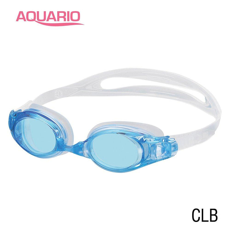 [AUSTRALIA] - VIEW Swimming Gear V-550 Aquario Fitness Swim Goggles, Clear Light Blue 
