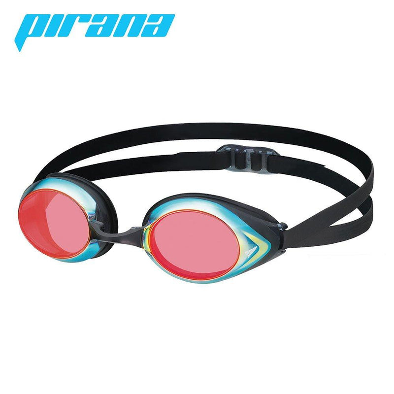 [AUSTRALIA] - VIEW Swimming Gear V-220 Pirana Masters Racing Swim Goggless Black/Shadow Mirrored Lens 