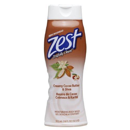 Zest Body Wash, Creamy Cocoa Butter & Shea, 18 Fl Oz - BeesActive Australia
