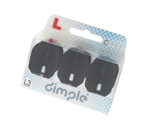 [AUSTRALIA] - LSTYLE Dart Flights - L3 Pro Dimple Small Standard Shape: Molded, Plastic and Lightweight Set Black 