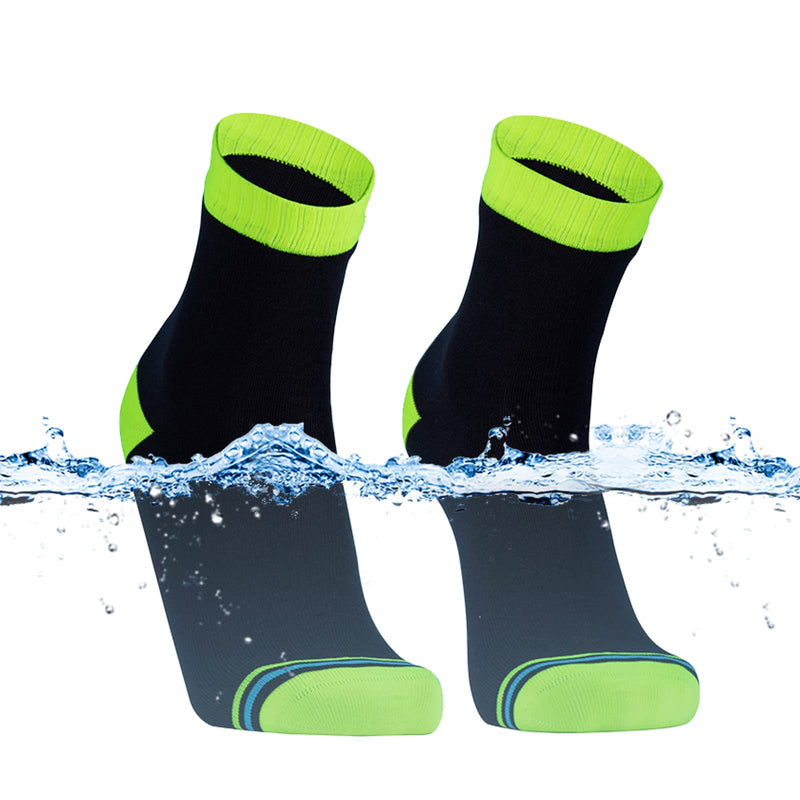 DexShell Waterproof Breathable Ultralite Socks Essential Ankle X-Large Hi-vis Yellow - BeesActive Australia
