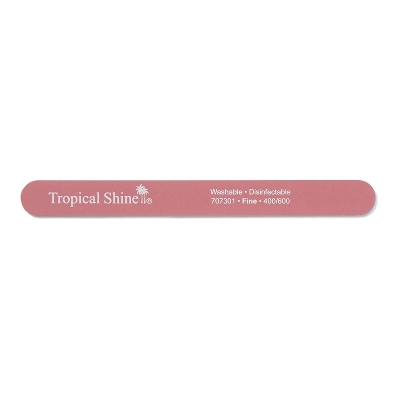 Tropical Shine Pink Cushion Nail File Fine 400/600 Pink - BeesActive Australia