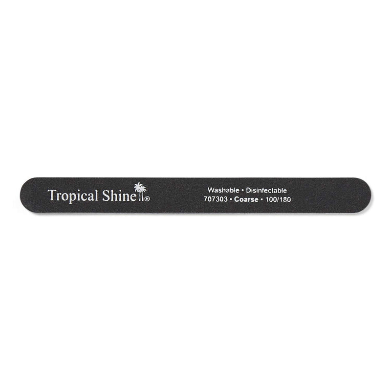 Tropical Shine Black Cushion Nail File Coarse 100/180 Black - BeesActive Australia