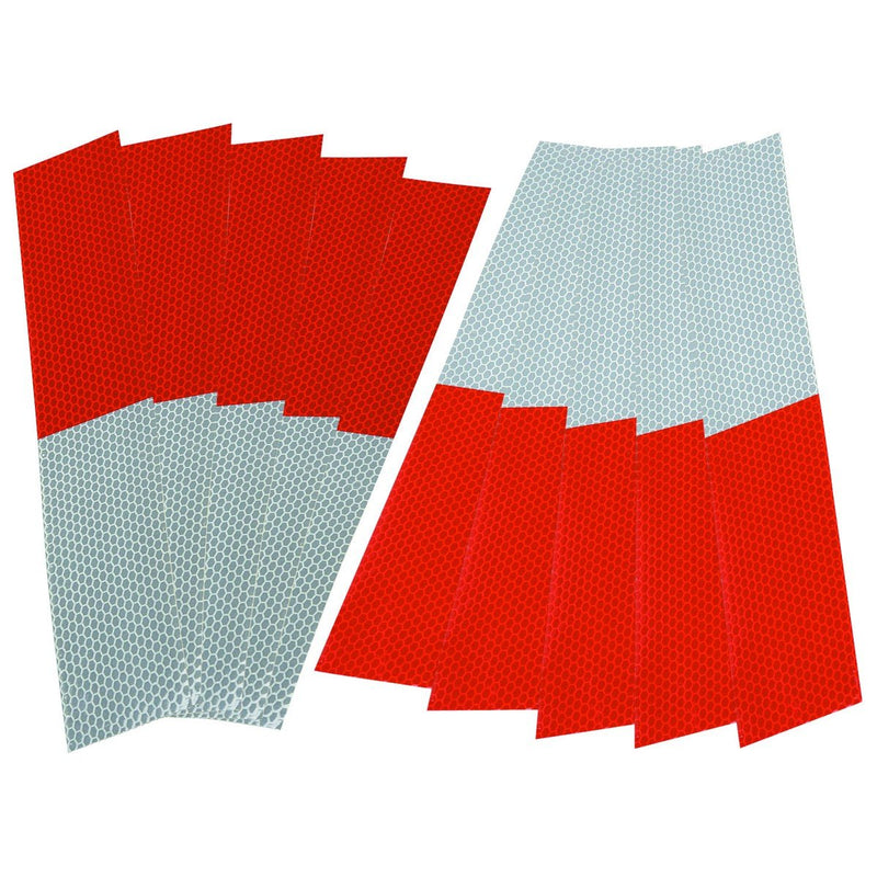 HFT 61392 Reflective Strips, Red/White, 10 Piece - BeesActive Australia
