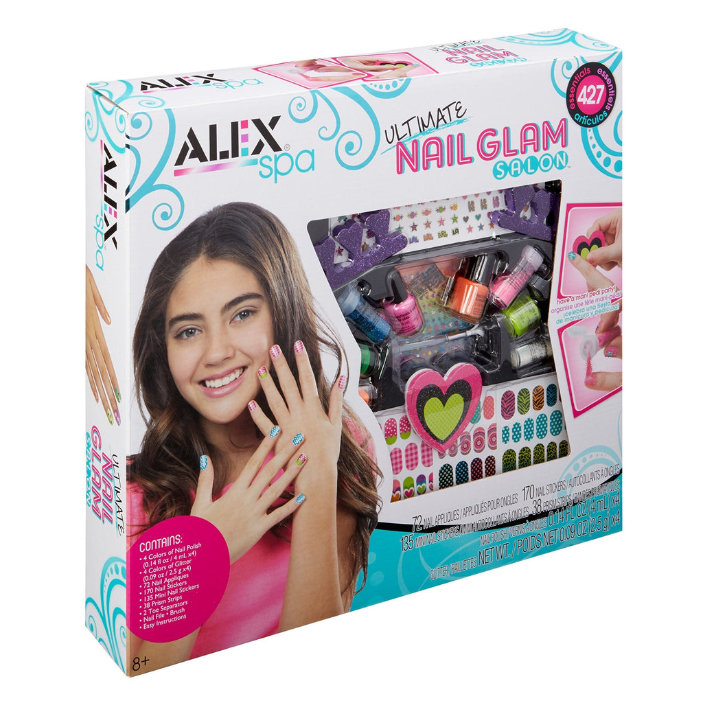 Alex Spa Ultimate Nail Glam Salon Kit Girls Fashion Activity - BeesActive Australia