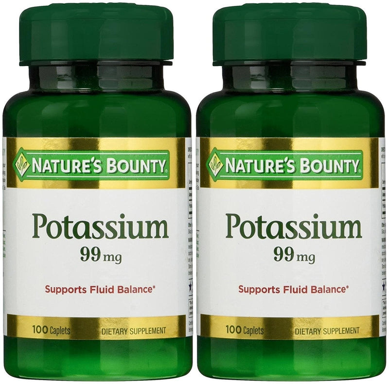 Nature's Bounty Potassium Gluconate 99 mg Caps, 100 ct, 2 pk - BeesActive Australia