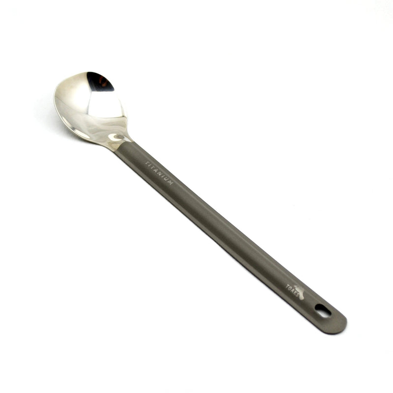 TOAKS Titanium Long Handle Spoon with Polished Bowl - BeesActive Australia