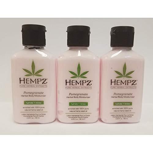 Hempz Pomegranate Herbal Body Moisturizer, Light Pink, 2.25 Oz Pack Of 3, 2.25 Oz - BeesActive Australia