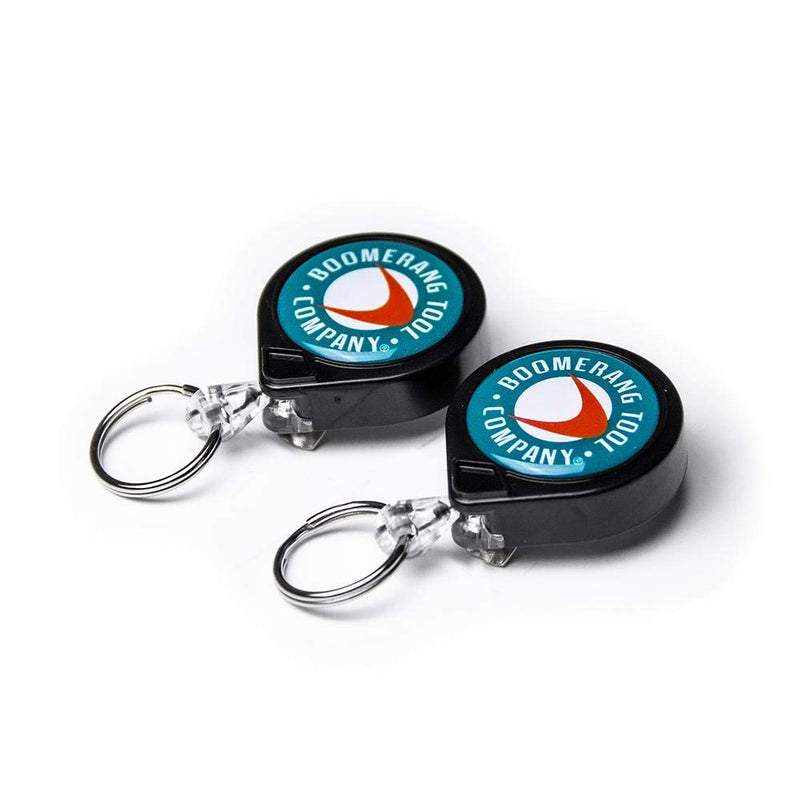 Boomerang Tool Company Fishing Zinger Duo, 36 inch Nylon Cord, Split Ring, Pin Attachment, Black, 6.5 inches - BeesActive Australia