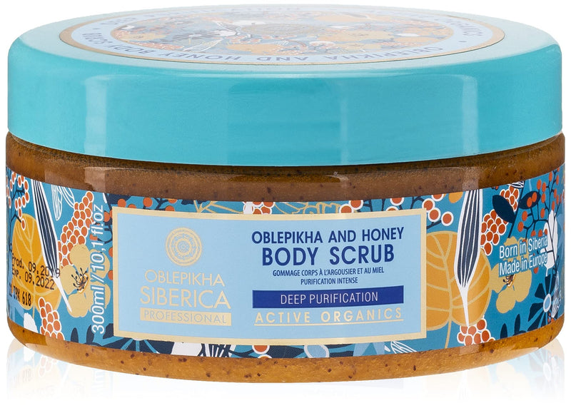 Sea Buckthorn and Honey Body Scrub, 300 Ml (Natura Siberica) - BeesActive Australia