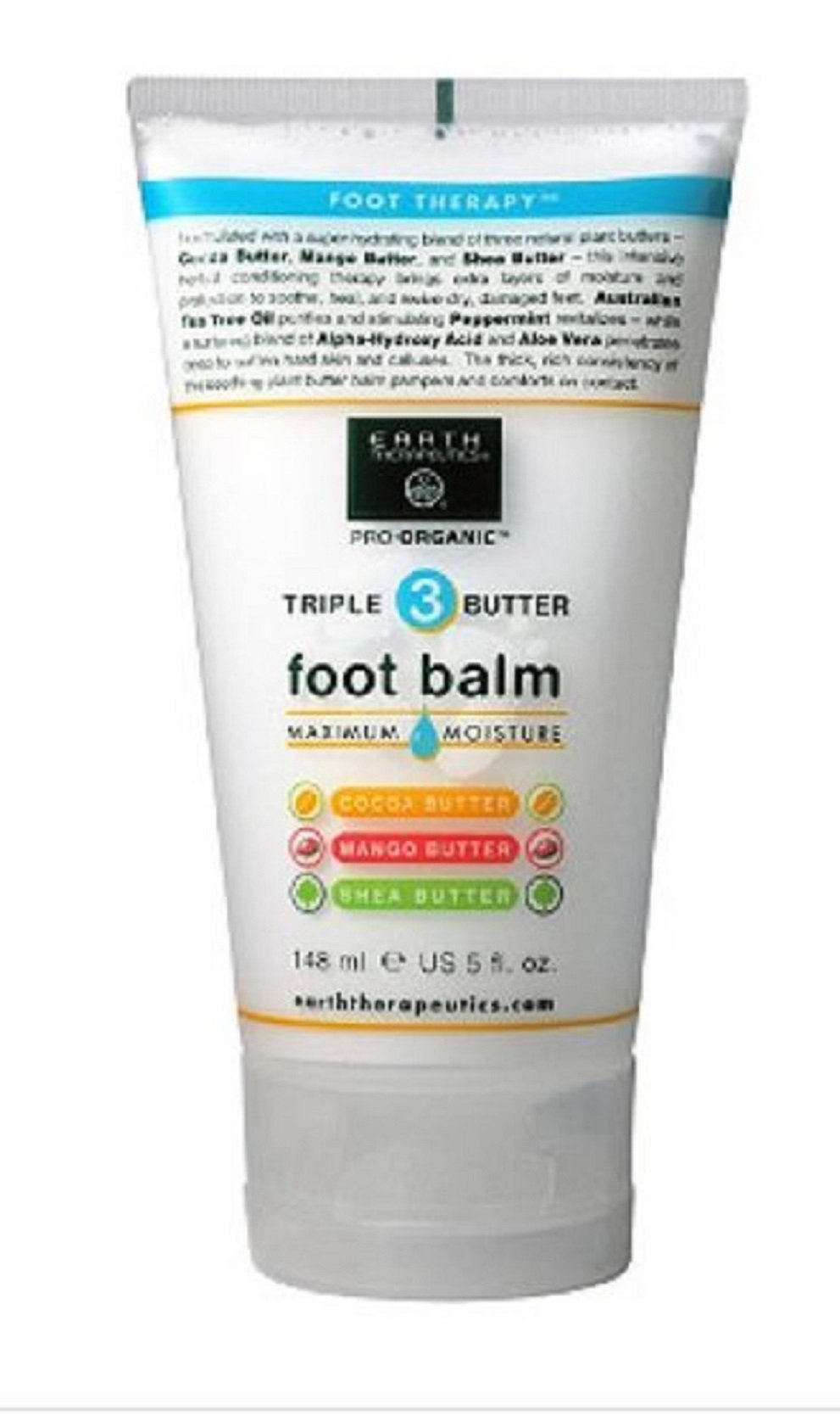 Earth Therapeutics Triple Butter Foot Balm 5 oz/ 148 ml - BeesActive Australia