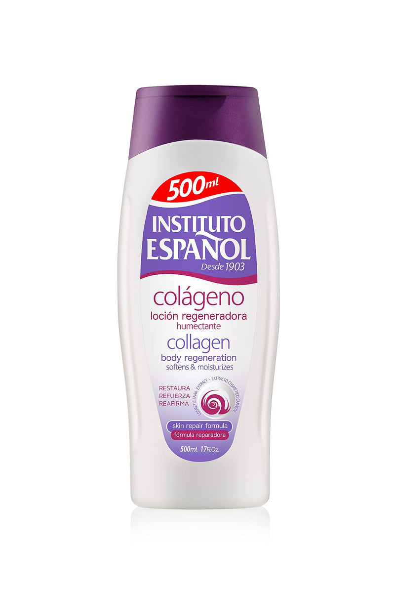 Avena Instituto Espanol Collagen body regeneration softens Moisturizes, Locion de Colageno 500ml - BeesActive Australia