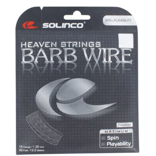 Solinco Barb Wire 16G 1.30MM Tennis String (Black) - BeesActive Australia
