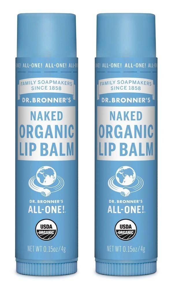 Dr. Bronner's Organic Lip Balm - Naked - 0.15 oz - 2 pk - BeesActive Australia