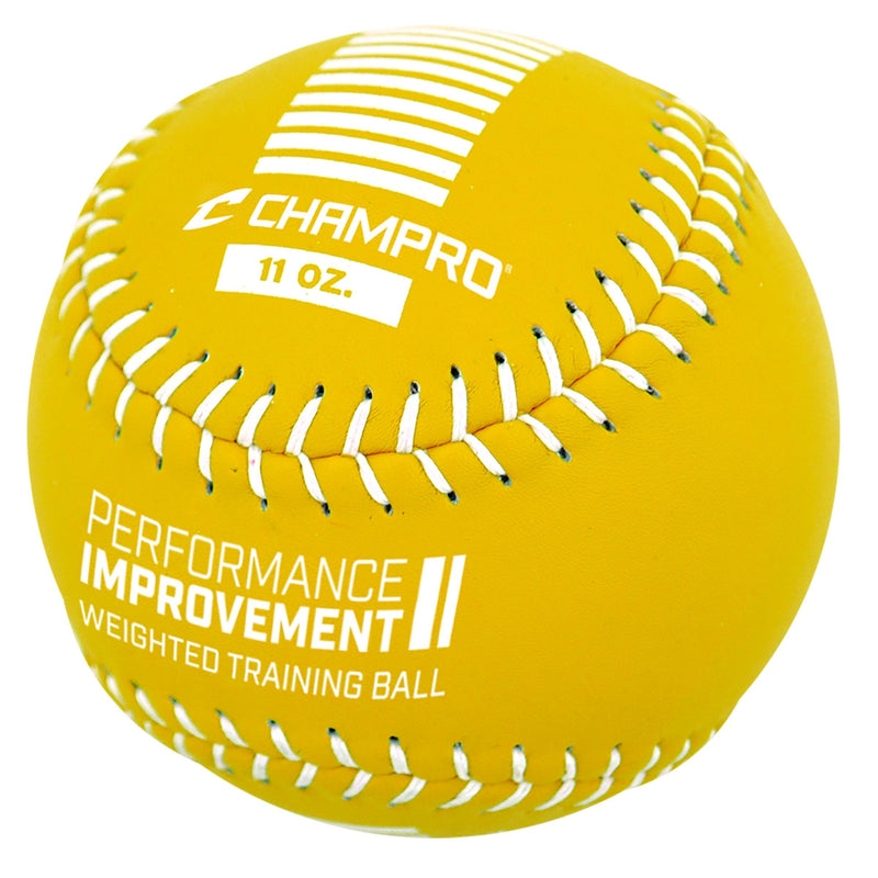 [AUSTRALIA] - CHAMPRO Weighted Training Softballs - Individual YELLOW 11 oz. 