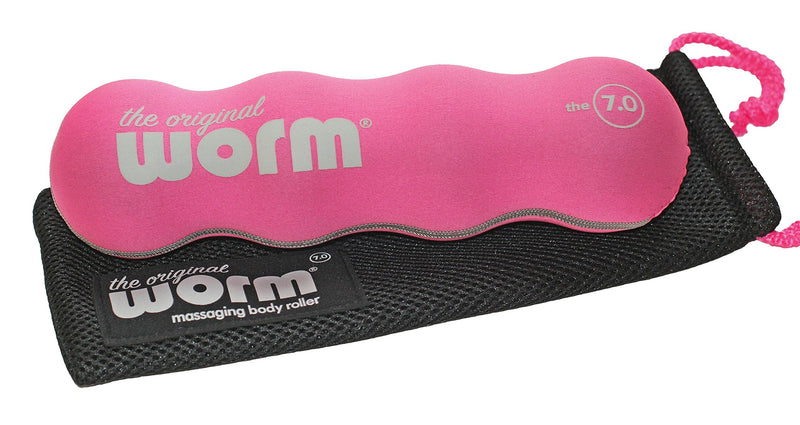 The Original Worm 7.0- Portable Massage Muscle Roller-Pink Large - BeesActive Australia