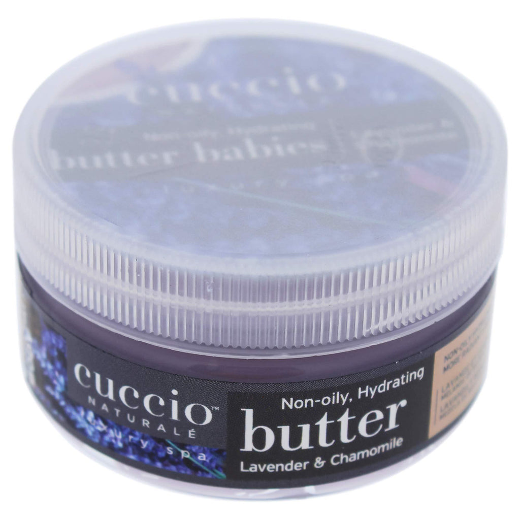 Cuccio Naturalé Butter Babies Lavender & Chamomile - Non-Oily Hydration for Hand, Body, Feet - Calming/Soothing - Paraben & Cruelty Free, w/Natural Ingredients & Plant Based Preservatives - 1.5 oz Lavender and Chamomile 1.5 Ounce (Pack of 1) - BeesActive Australia