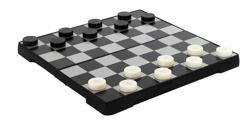 Outside Inside Backpack Board Games, Compact, Foldable, Magnetic, Travel Size for Camping and Travel Checkers - BeesActive Australia