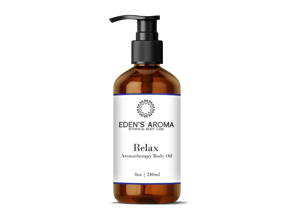 Eden’s Aroma Relax Essential Oil Blend - 8oz Aromatherapy Massage Body Oil - BeesActive Australia