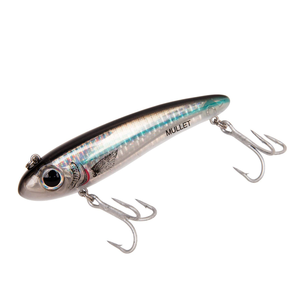 [AUSTRALIA] - Bomber Lures Mullet Slow-Sinking Twitch / Walking Saltwater Fishing Lure - Excellent for Speckled Trout, Redfish, Stripers and More, 3 1/2 Inch, 5/8 Ounce Silver Mullet 