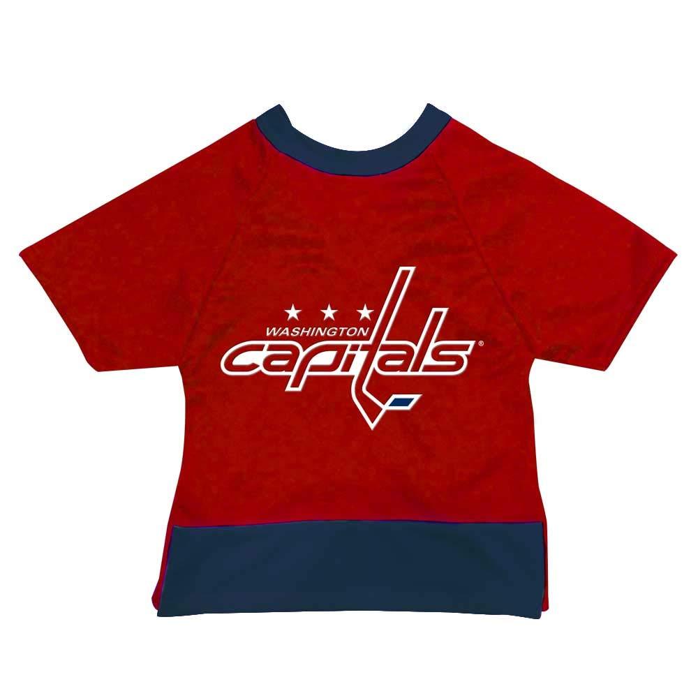 All Star Dogs NHL Washington Capitals Athletic Mesh Dog Jersey Large Red - BeesActive Australia