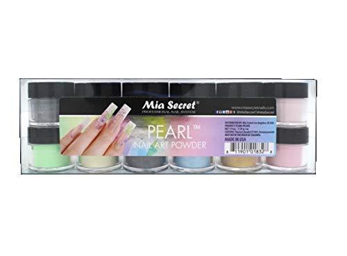 Mia Secret Nail Art Acrylic Powder 1/4 Oz Each Bottle Assortment of 12 Colors Pearl - BeesActive Australia