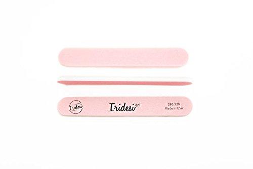Iridesi Mini Nail Files Pink 3.5 Inches Long By 1/2 Inch Wide Emery Boards 280/320 Grit 12 Fingernail Filers Per Pack 12 Pack - BeesActive Australia
