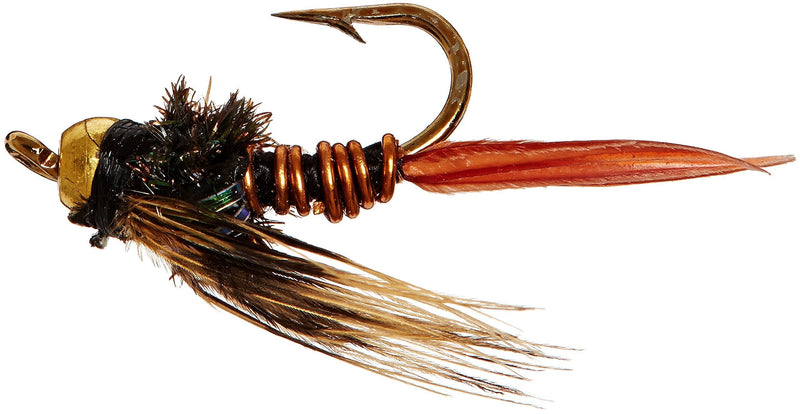 Flies Direct BH Copper John Assortment 1 Dozen Trout Fishing Flies - BeesActive Australia