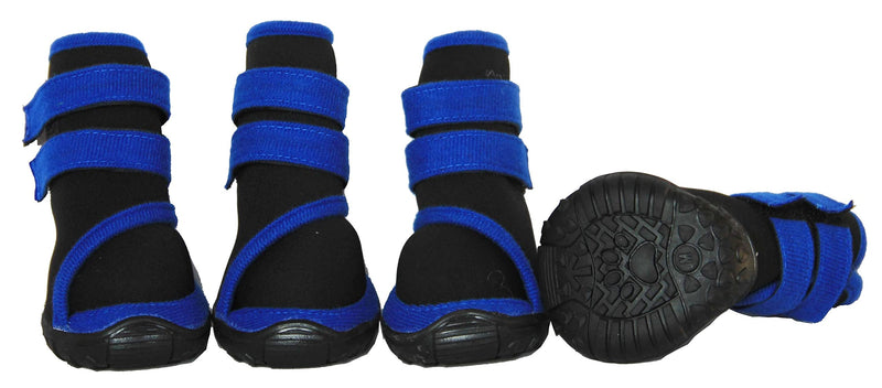 Pet Life ® Performance-Coned Premium Stretch Supportive Pet Shoes - Set of 4 Blue Medium - BeesActive Australia