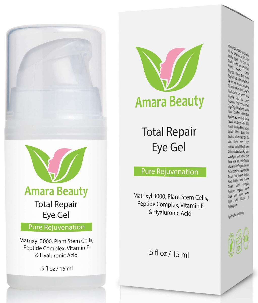 Eye Cream Gel for Dark Circles and Puffiness with Peptides & Hyaluronic Acid.5 fl. oz. - BeesActive Australia